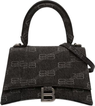 Balenciaga Pre-owned Balenciaga Small BB Monogram Denim Hourglass Top Handle Bag Ladies IEGC3FCMIJD4L7PX