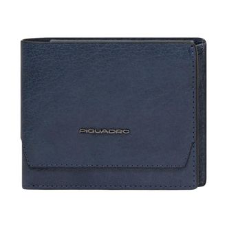 Piquadro Wallets & Cardholders, male, Blue, Size: ONE SIZE Wallet with coin pocket