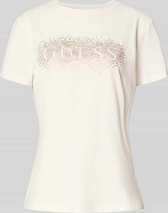 Guess T-Shirt mit Label-Detail Modell INGRID in Offwhite, Größe S