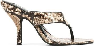 Naked Wolfe Martine Heels in Snake at Nordstrom, Size 36.5