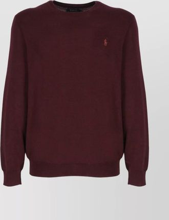 Ralph Lauren long sleeve crew neck sweater with ribbed trims