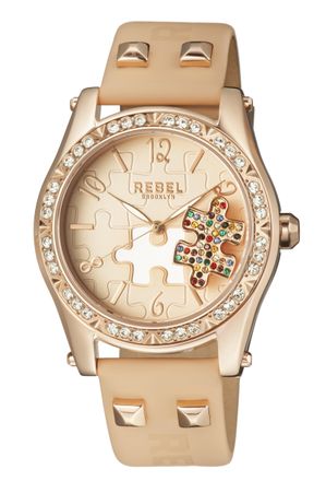 Rebel Rockers WoMens Gravesend Tan Dial Leather Watch - One Size