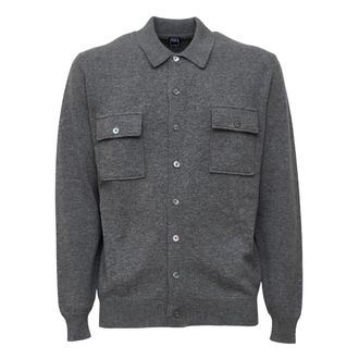 Fedeli Niky Overshirt - - Knitwear - Uomo - Grigio - M