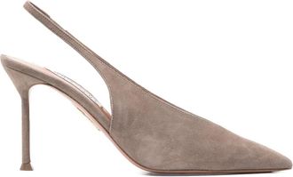 Aquazzura Voltaire Sling 85 Pumps - Dames - Pumps - Bruin - 37 1/2 EU - Schoenen