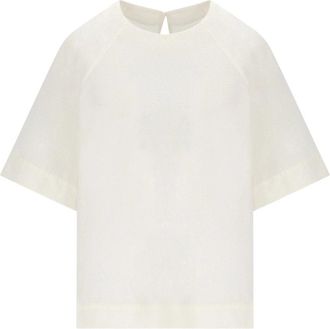 Max Mara Ridente Blouse - Dames - Blouses - Wit - S - Katoen - Overhemden