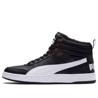 Puma (WMNS) PUMA Rebound Street V2 Fur Black White 363717-05