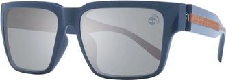 Timberland Grijze Rechthoekige Gepolariseerde Zonnebril - Heren - Zonnebrillen - Grijs - ONE Size - Accessoires