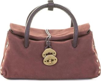 Zanellato Leren Satchel Tas met Handvat - Dames - Handtassen - Rood - ONE Size - Leer - Tassen