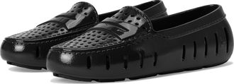 Floafers Womens Posh Driver Patent Loafer, Black, 5.5 UK