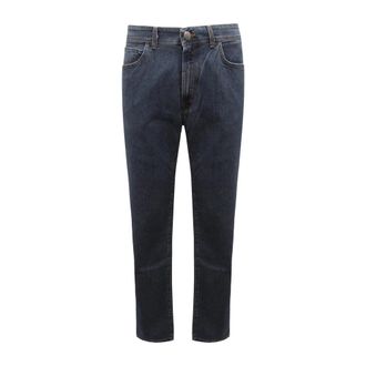 Trussardi 380 Icon Regular Broek - Heren - Regular Fit Jeans - Blauw - W42 - Katoen - Jeans