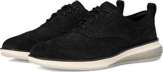 Cole Haan Original Grand Energy Weave Wing Tip Oxford Mens Lace-up Boots Black Nubuck/Sea Stone/Ivory : 9.5 D - Medium, Leather