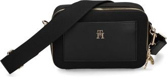 Tommy Hilfiger Borsa a tracolla con monogramma - Nero
