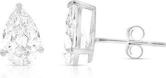 Vir Jewels 2 cttw Pear Lab Grown Diamond Stud Earrings in 14K Gold With Push Backs For Women