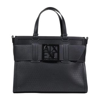 A|X Armani Exchange Tote Bags, female, Black, Size: ONE SIZE Shopping Bag