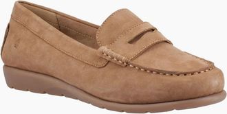 Hush Puppies Womens Shelby Suede Womens Loafers - Brown - Size: 5