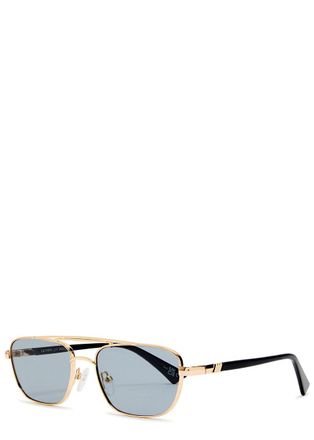 Le Specs LE Specs Le Mimi Rectangle-frame Sunglasses - Blue - One Size