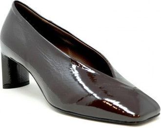 Roberto Del Carlo Baby Brown Patent Leather Pumps