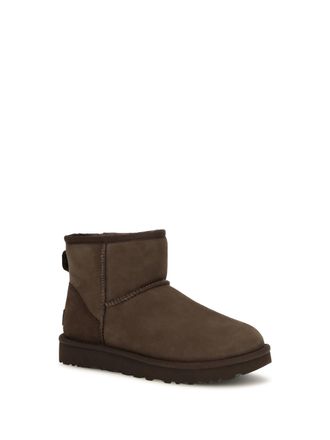 UGG Womens Classic Mini Ii Sheepskin Ankle Boots Dusted Cocoa