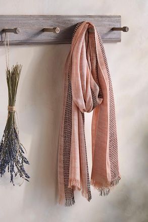 Elizabeth Gillett Fringed Stripe Scarf