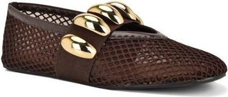 Nine West Dorra Mary Jane Flat in Dark Brown at Nordstrom, Size 11