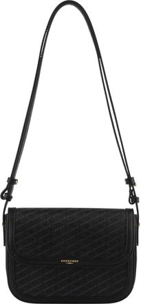Pourchet Small Crossbody Flap Bag - Dames - Schoudertassen - Zwart - ONE Size - Leer - Tassen