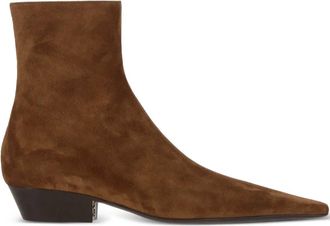 Saint Laurent 30mm Jill ankle boots - Brown
