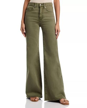 Veronica Beard Joplin High Rise Flare Jeans In Army