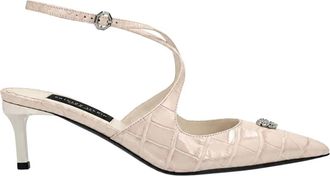 Philipp Plein Crossing Crocco-print Pumps - Dames - Pumps - Beige - 41 EU - Leer - Schoenen