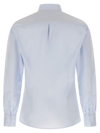 Brunello Cucinelli Mens Blue Cotton Blouse