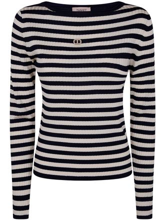Twin-Set Stripes Sweater By Twinset