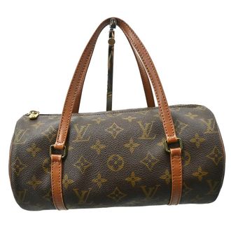 Louis Vuitton Papillon Handbag Monogram Canvas Brown Canvas Handbag (Pre-Owned)