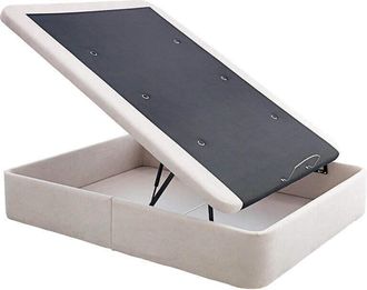 Colchones Aznar Canape Abatible Tela Con Tapa Marco 3d Altura 36 Cm Beige - 135x182 Cm - No