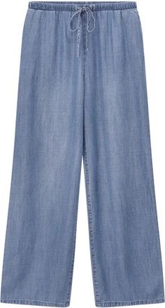 Bella Dahl Wijde Broeken - Dames - Wijde Broeken - Blauw - L - Denim - Broeken