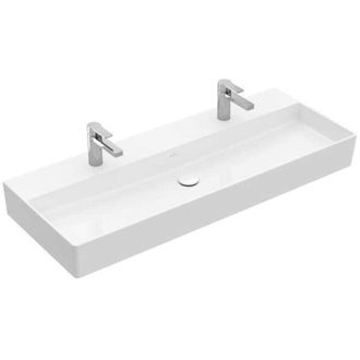 Villeroy & Boch Memento 2.0, Lavabos De Pared, 1200 X 470 Mm, Rectangular, Para Grifer&iacute;a De 3 Orificios, Orificio Central Perforado, Sin Rebosadero, Desag&uuml;e Que No Se
