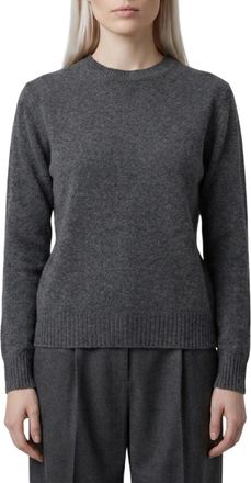 Max Mara Grey Knitted Crew Neck Sweater