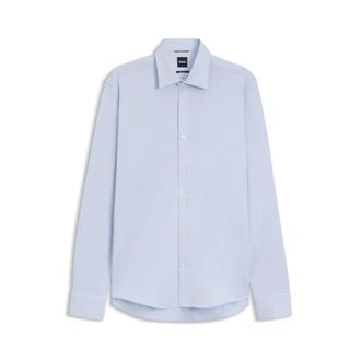 BOSS Patterned regular-fit shirt in cotton jersey