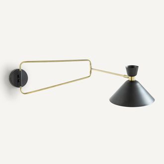 AM.PM Scharnierende wandlamp in verouderde messing, Zoticus