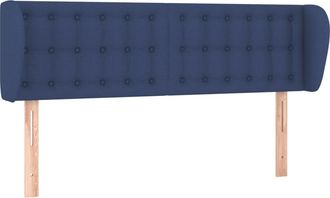 vidaXL Cabecero De Tela Azul 147x23x78/88 Cm Vidaxl