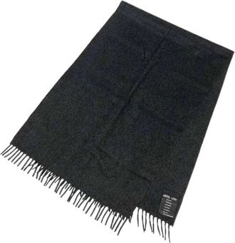 Prada Pre-owned Scarves, male, Gray, Size: ONE SIZE Pre-owned Stole