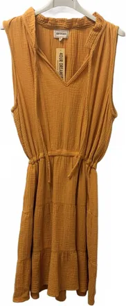 4Our Dreamers Womens Tiered Mini Dress In Mango