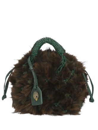 Kurt Geiger small crystal-embellishment shoulder bag - Brown