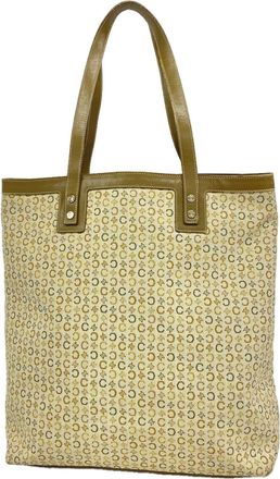 Celine Khaki Canvas Tote Bag (Pre-Owned)