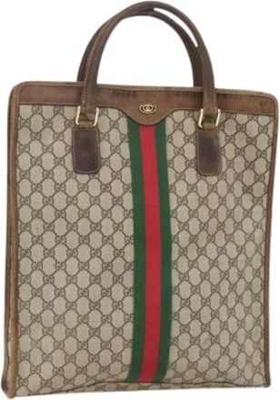 Gucci Pre-owned Tote Bags, female, Beige, Size: ONE SIZE Pre-owned Tote Bag