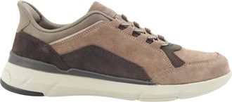 Geox Sneakers - Heren - Sneakers - Bruin - 43 EU - Leer - Schoenen