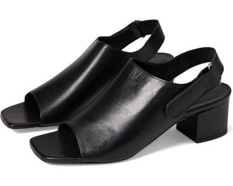 La Canadienne Womens Ricco Slingback Block Heel In Black