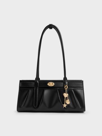 Charles & Keith Isolde Belted Ruched Shoulder Bag