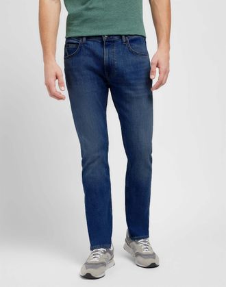 Lee Slim-fit-Jeans LEE Lee Jeans Rider, Herren, Gr. 28, L&auml;nge 32, blau, Obermaterial: 98% Baumwolle CO. 2% Elasthan EL., Jeans Slim-fit-Jeans