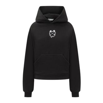 Coperni Horn Hoodie - Dames - Hoodies - Zwart - M - Katoen - Hoodies & sweatvesten