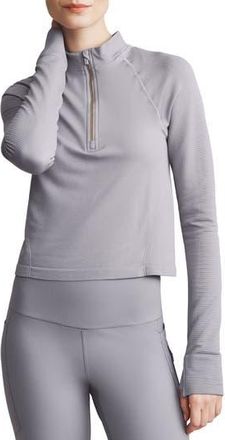 Rhone Breakaway Seamless Quarter Zip Pullover in Grey Silver at Nordstrom Rack, Size Medium