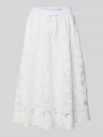 Essentiel A-Linien Midi-Rock im semitransparentem Design Modell HEAST in Weiss, Größe 34